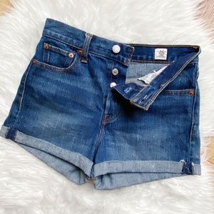 Levi’s White Oak Cone Denim Button Fly Shorts 26